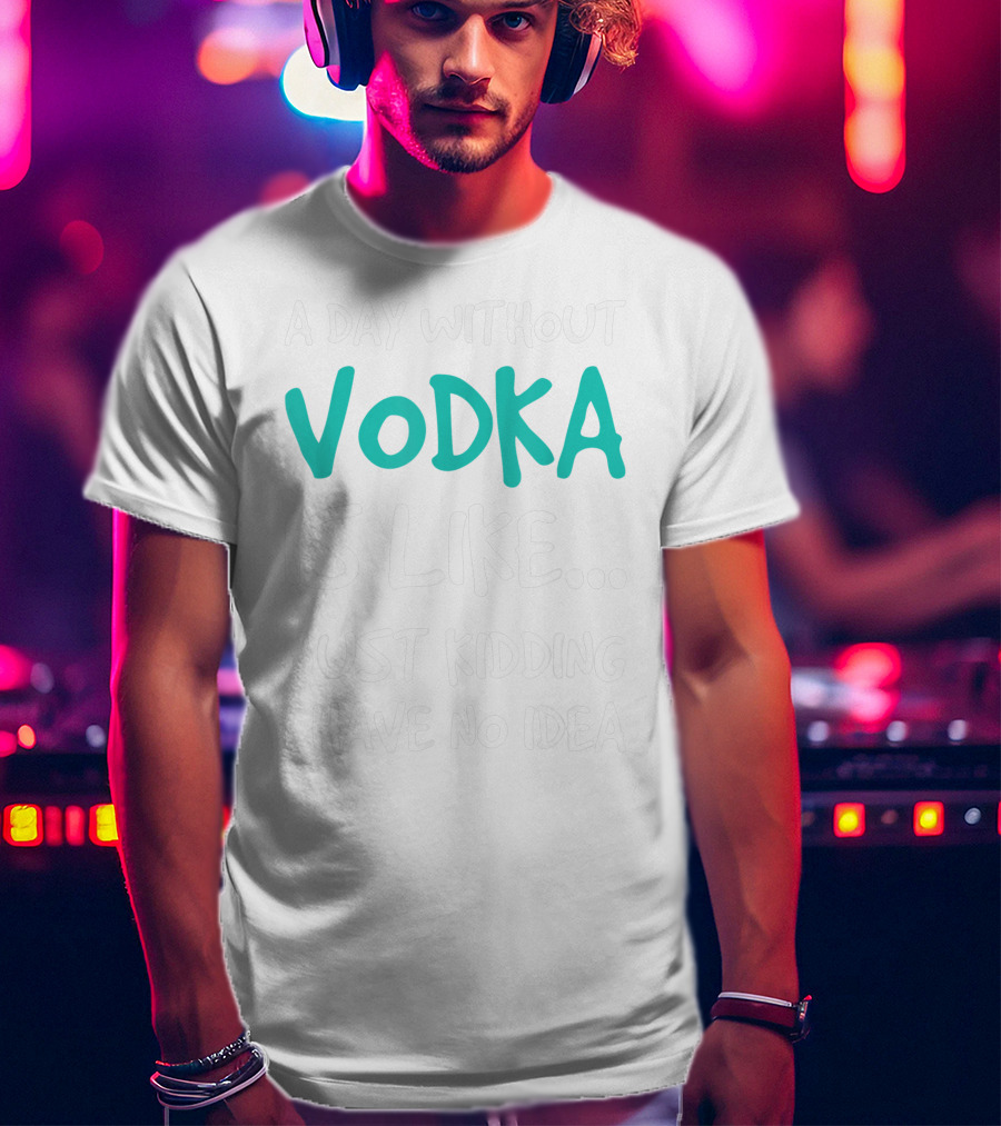 A Day Without Vodka Is Like Just Kidding I Have No Idea T-Shirt
