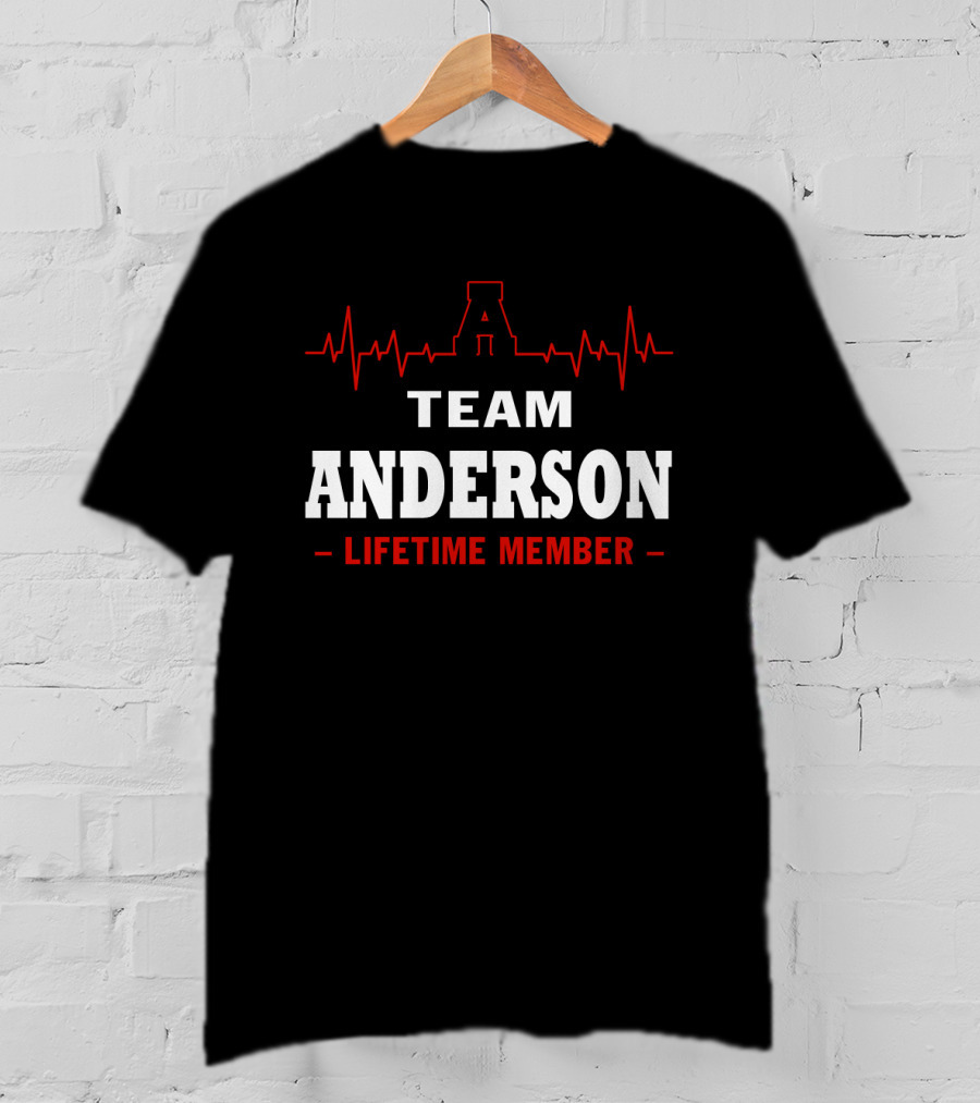 Team Anderson Lifetime Member Heartbeat T-Shirt