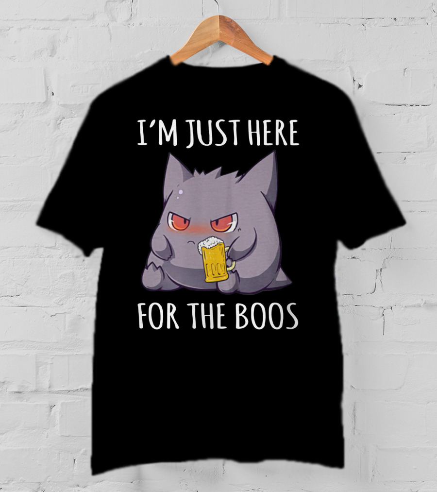 I'm Just Here For The Boos Gengar Pokemon Beer Mug T-Shirt