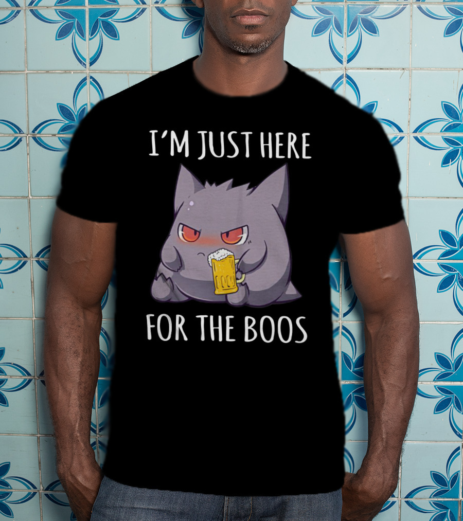 I'm Just Here For The Boos Gengar Pokemon Beer Mug T-Shirt
