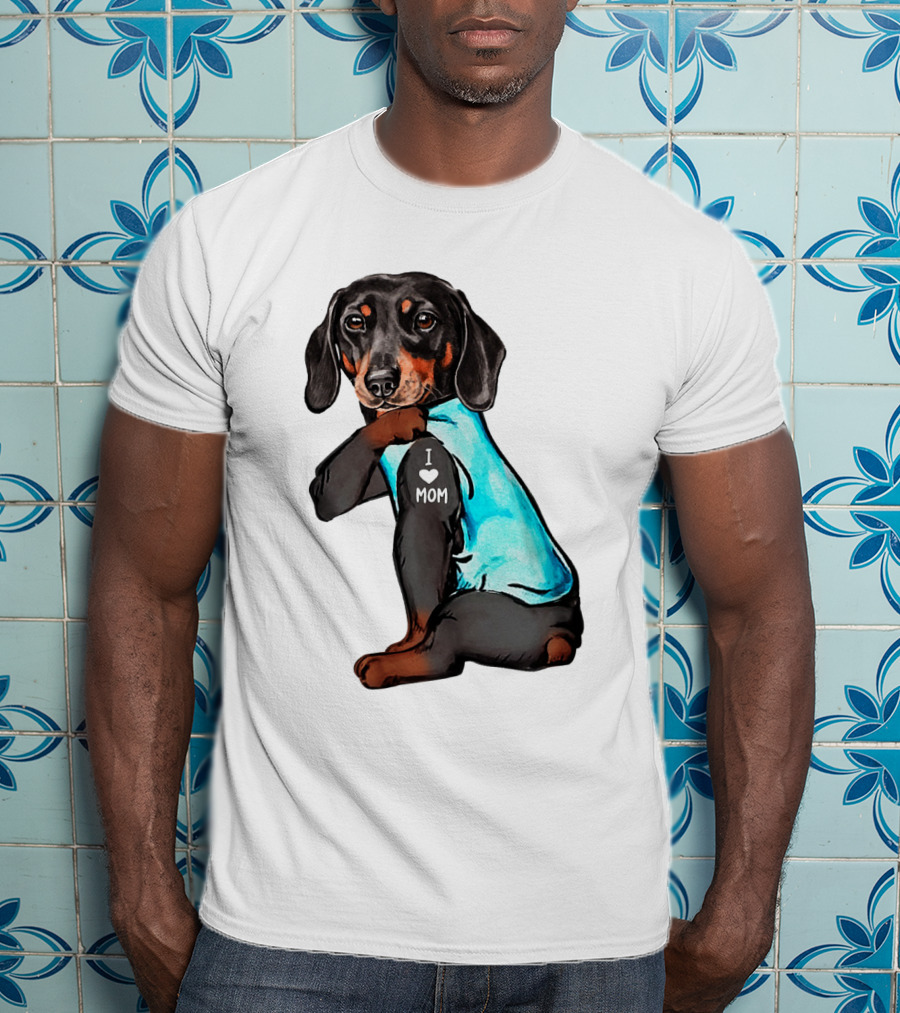 Dachshund I Love Mom T-Shirt