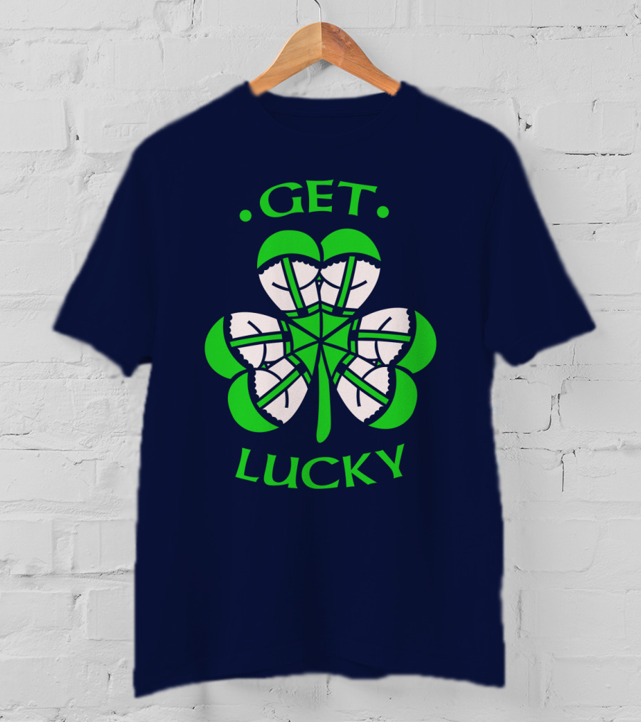 Get Lucky Irish Shamrock Clover St. Patrick's Day T-Shirt