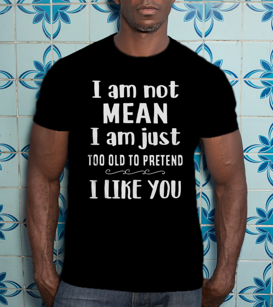 I Am Not Mean I Am Just Too Old To Pretend I Like You T-Shirt