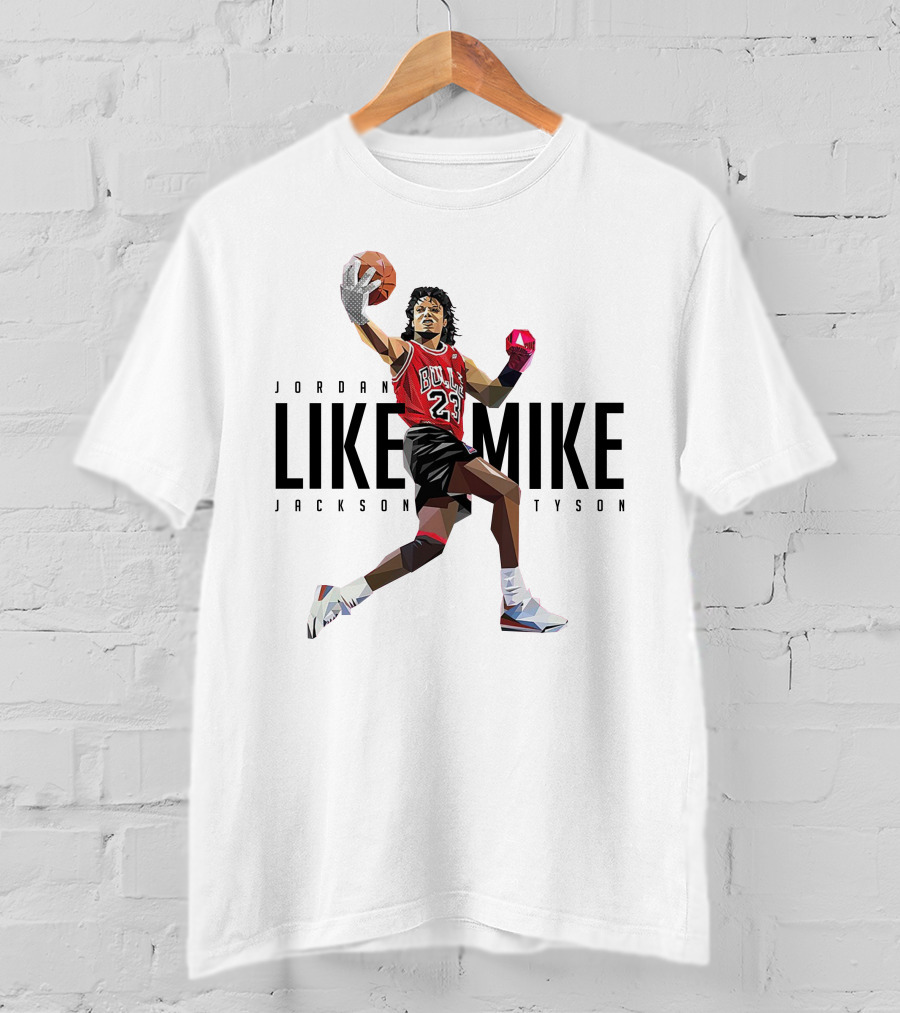 Jordan Like Mike Jackson Tyson Bulls 23 T-Shirt