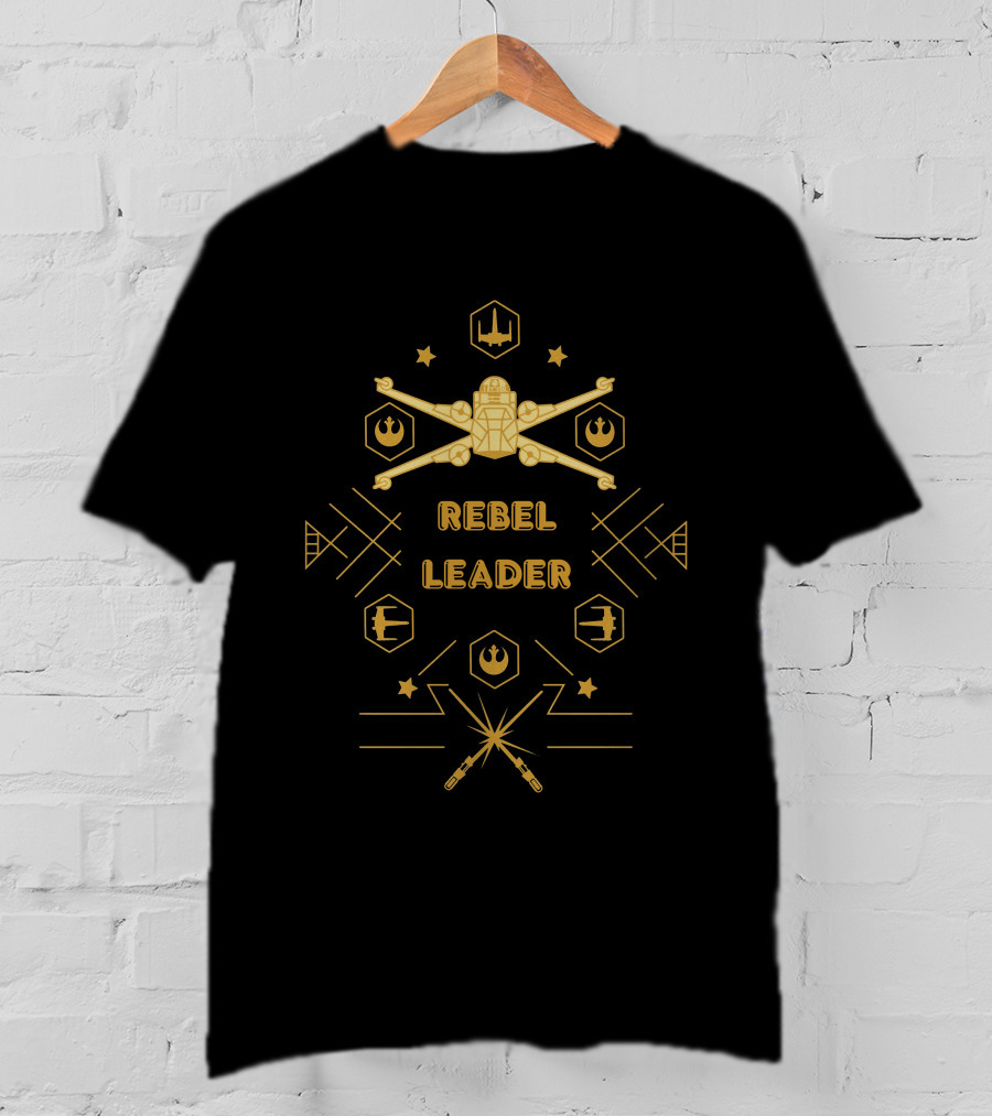 Rebel Leader X-Wing Starfighter Icons And Symbols T-Shirt