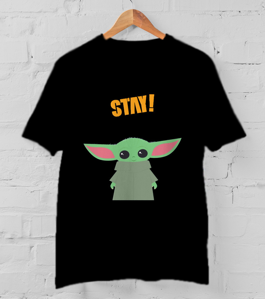 Stay Baby Yoda Mandalorian Grogu T-Shirt