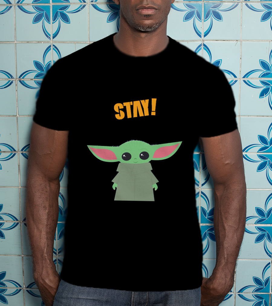 Stay Baby Yoda Mandalorian Grogu T-Shirt
