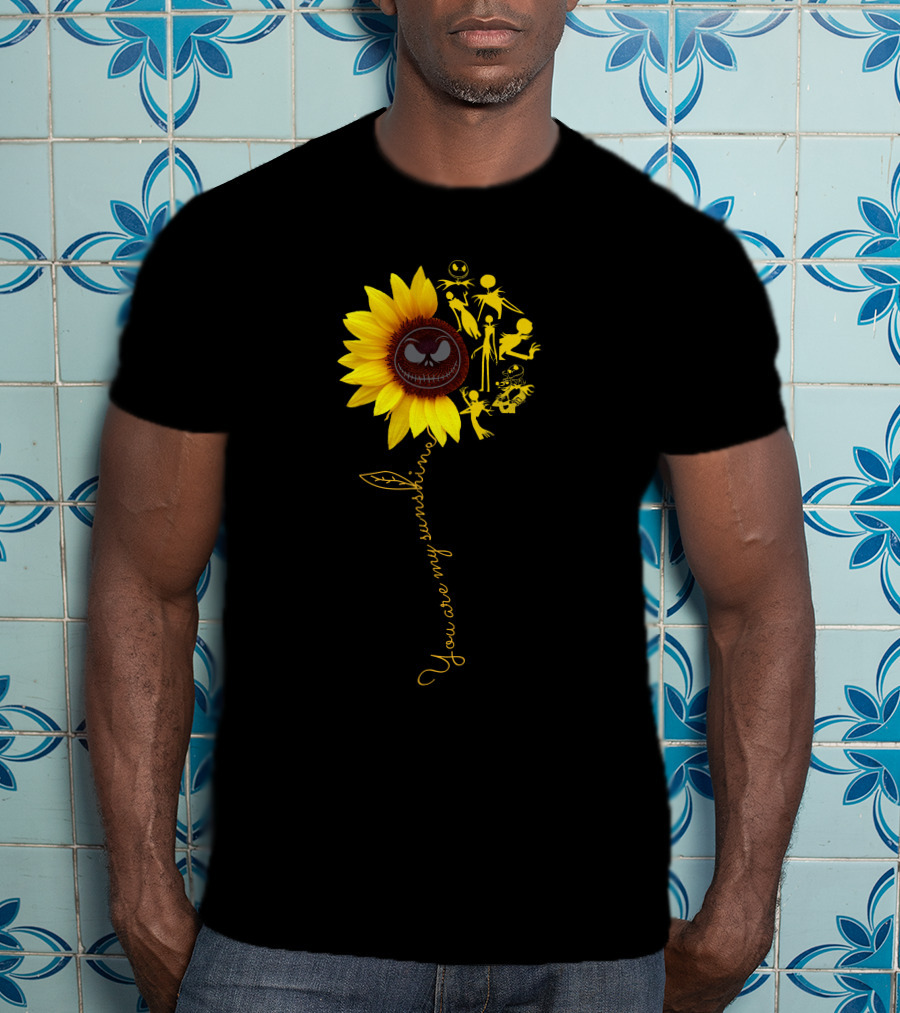 Sunflower You Are My Sunshine Jack Skellington Nightmare Before Christmas T-Shirt
