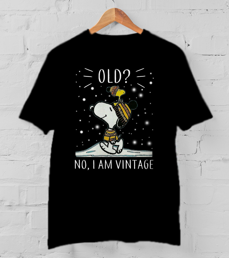 Snoopy And Woodstock Old? No, I Am Vintage T-Shirt