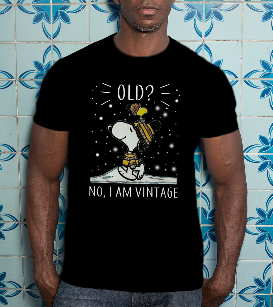 Snoopy And Woodstock Old? No, I Am Vintage T-Shirt