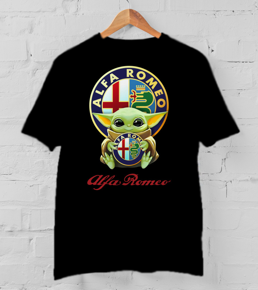 Baby Yoda Alfa Romeo Hug Emblem T-Shirt