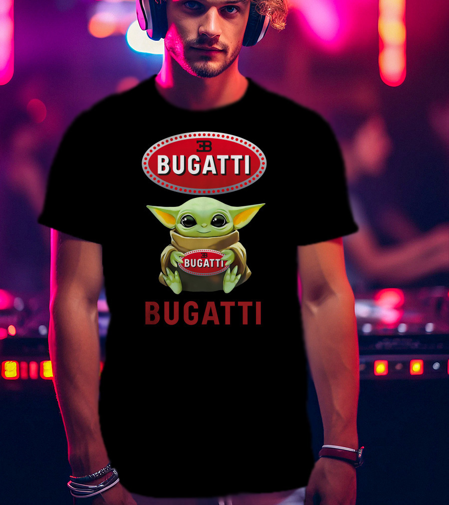 Bugatti Baby Yoda Hugging T-Shirt