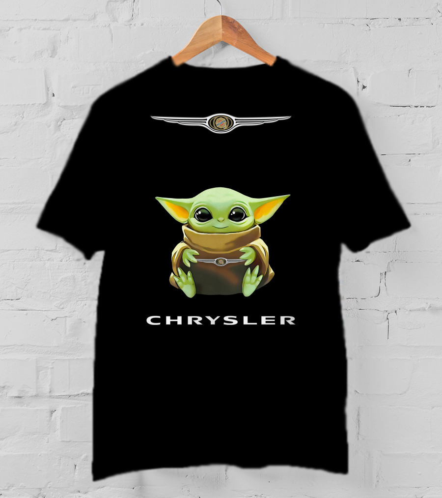 Baby Yoda Holding Chrysler T-Shirt