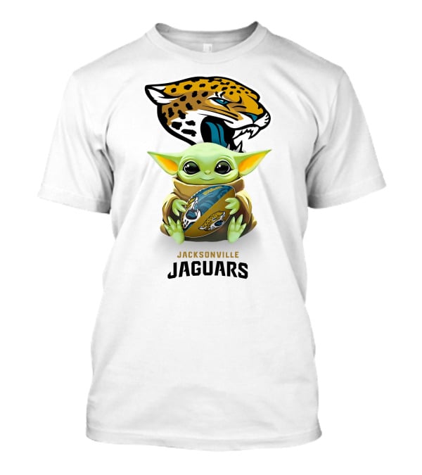 Baby Yoda Jacksonville Jaguars Football Hug T-Shirt