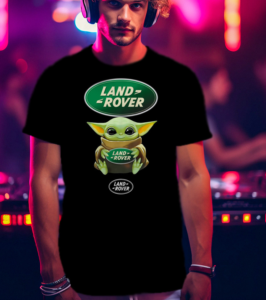 Land Rover Baby Yoda Hugging T-Shirt