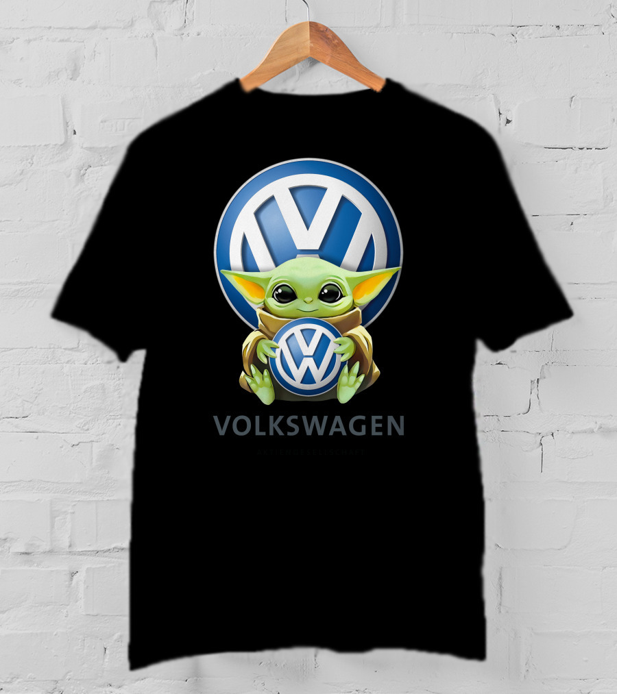 Baby Yoda Holding Volkswagen T-Shirt