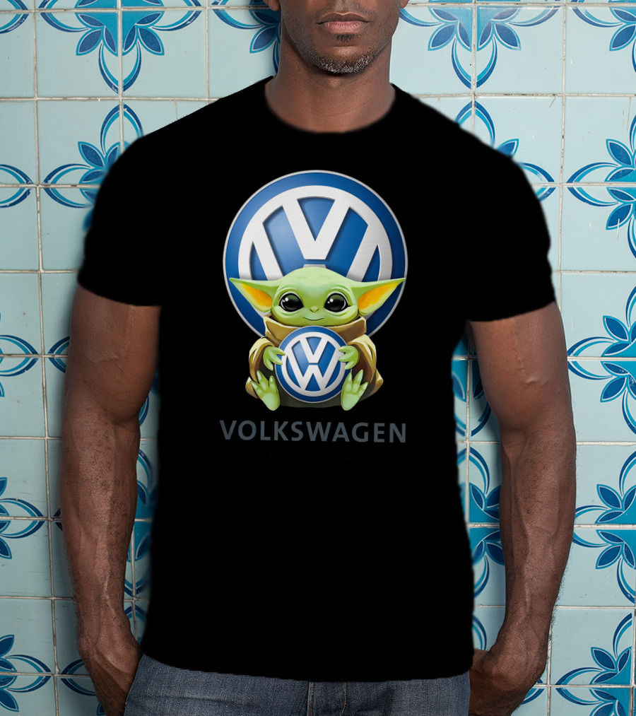 Baby Yoda Holding Volkswagen T-Shirt