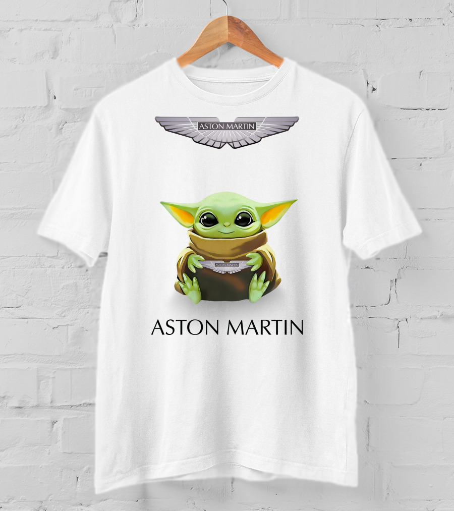 Aston Martin Baby Yoda Hugging T-Shirt