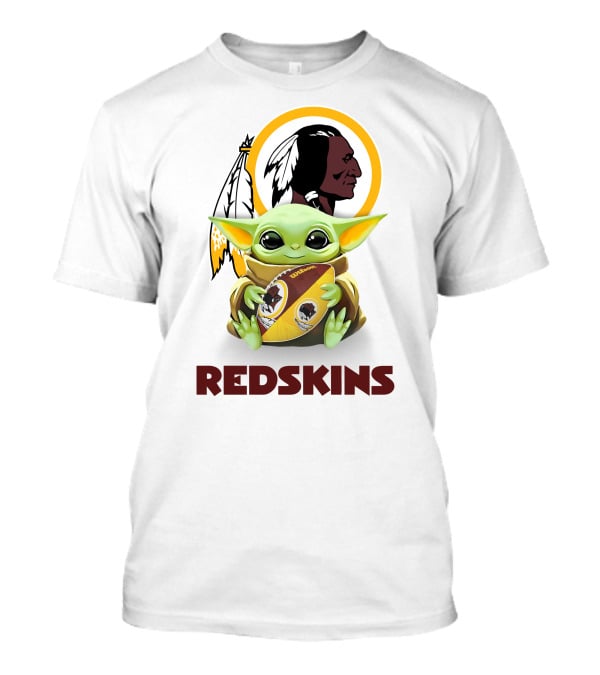 Baby Yoda Hug Redskins Football Washington T-Shirt