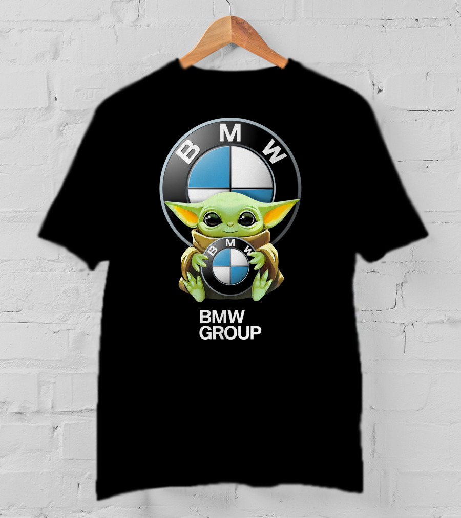 BMW Group Star Wars Baby Yoda Hug BMW T-Shirt