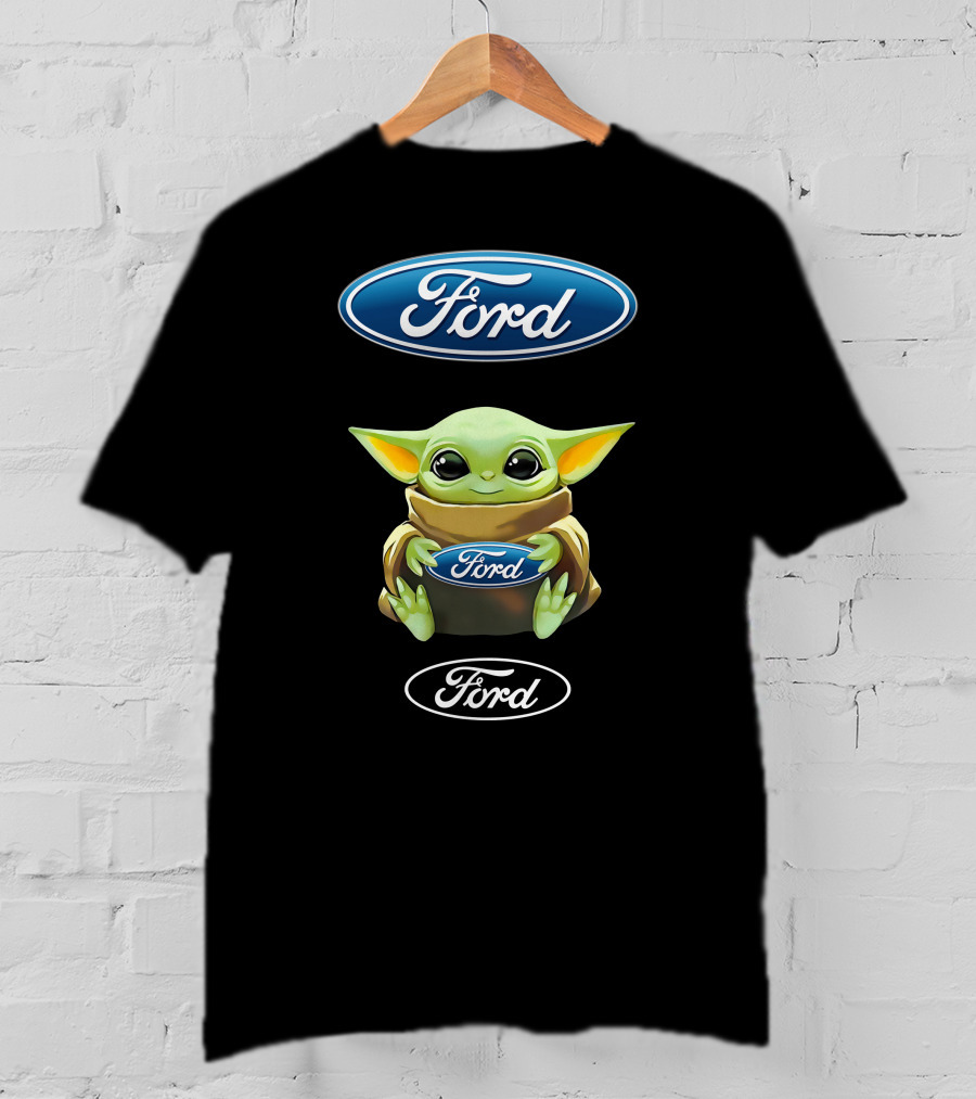 Star Wars Baby Yoda Holding Ford T-Shirt