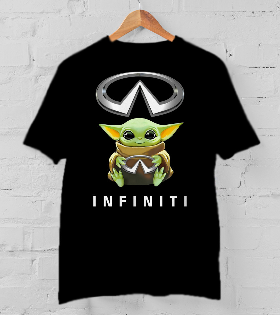 Star Wars Baby Yoda Hugging Infiniti T-Shirt