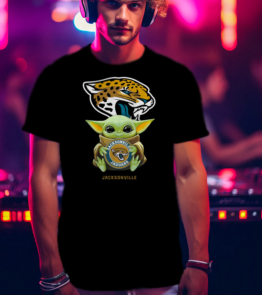 Star Wars Baby Yoda Jacksonville Jaguars T-Shirt