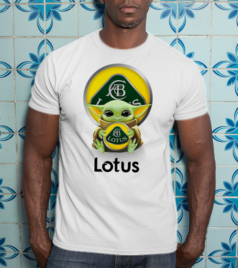 Lotus Baby Yoda Hugging Abc T-Shirt
