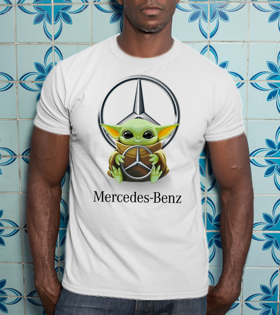 Baby Yoda Holding Mercedes-Benz T-Shirt