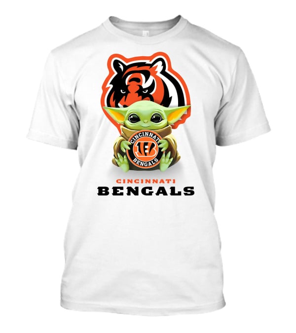 Star Wars Baby Yoda Hug Cincinnati Bengals T-Shirt
