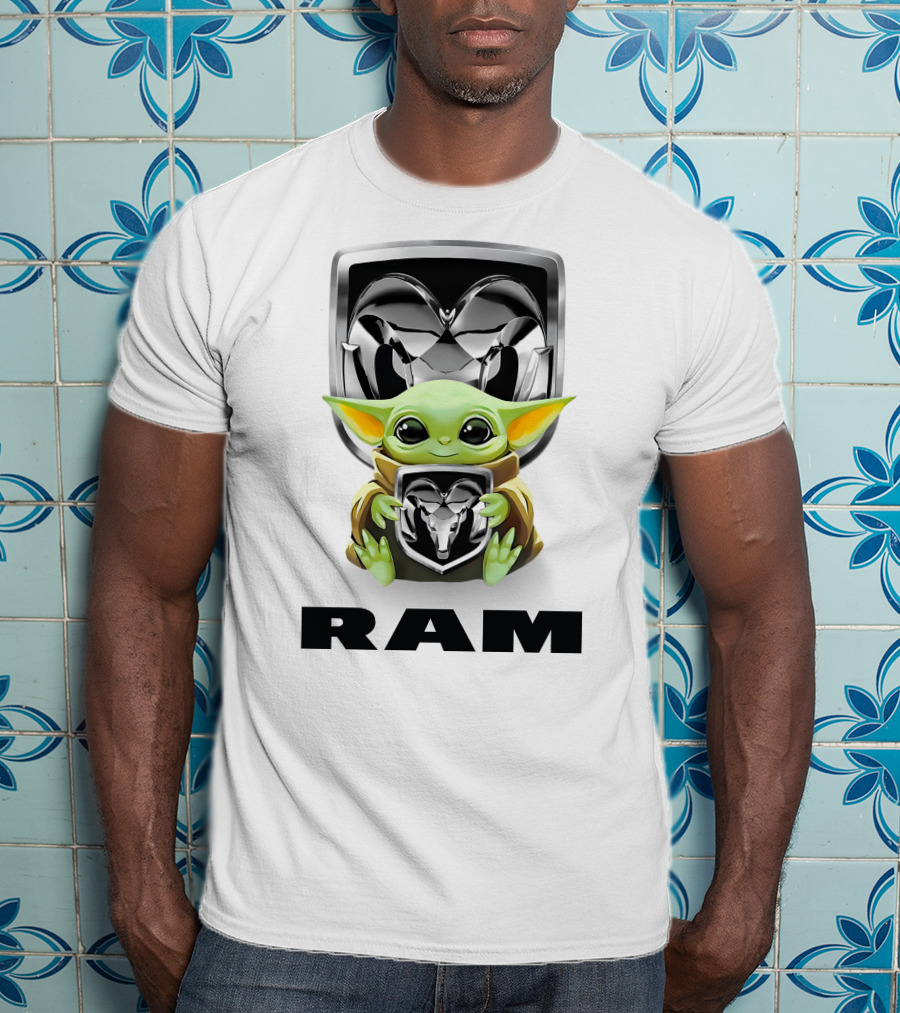 Star Wars Baby Yoda Hugging Ram T-Shirt