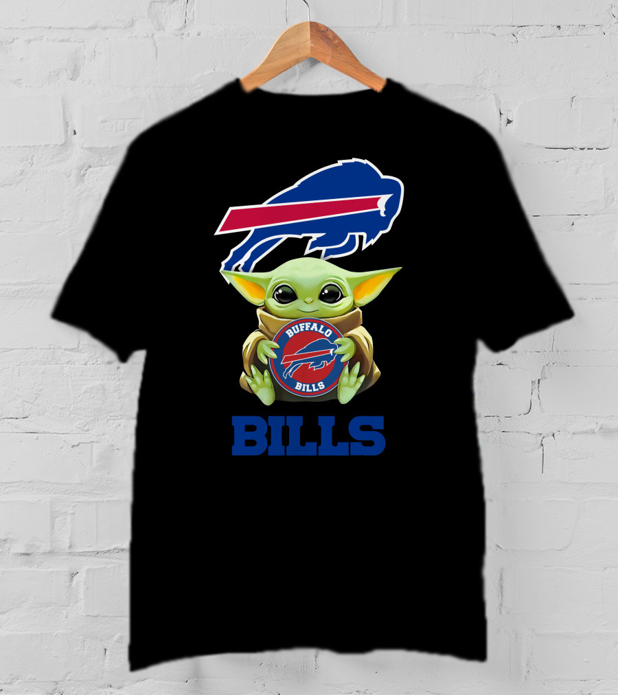 Buffalo Bills Grogu Hug Buffalo Bills T-Shirt