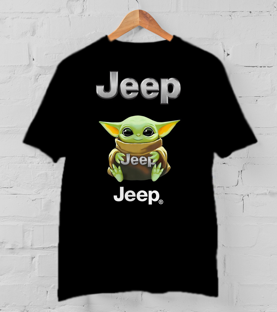 Jeep Grogu Hug Jeep T-Shirt