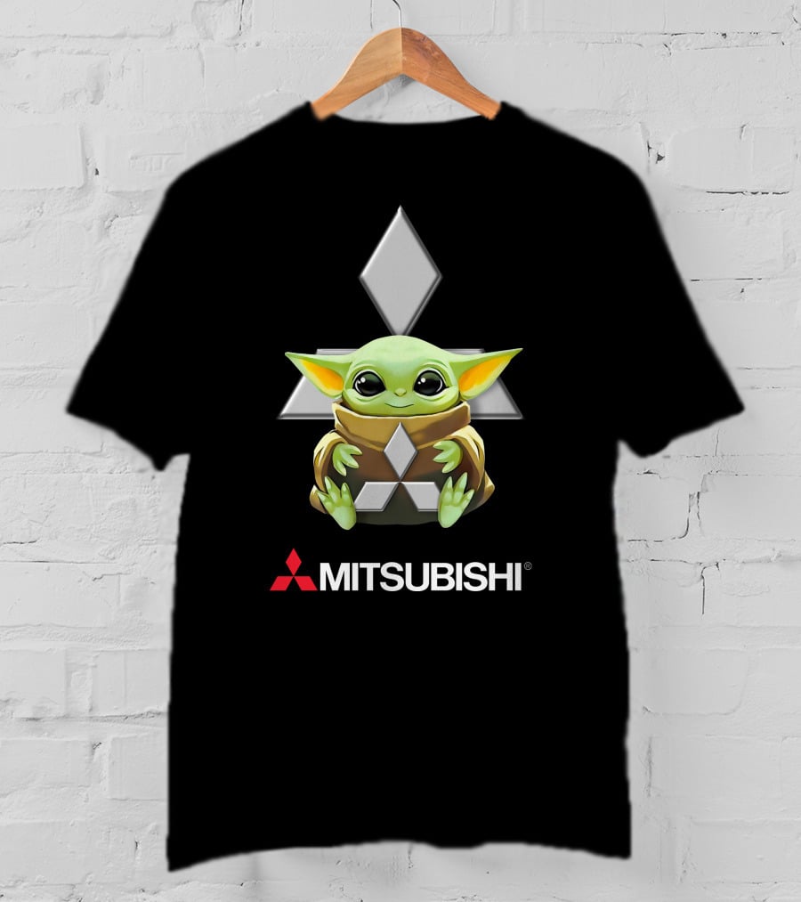 Grogu Embracing Mitsubishi T-Shirt