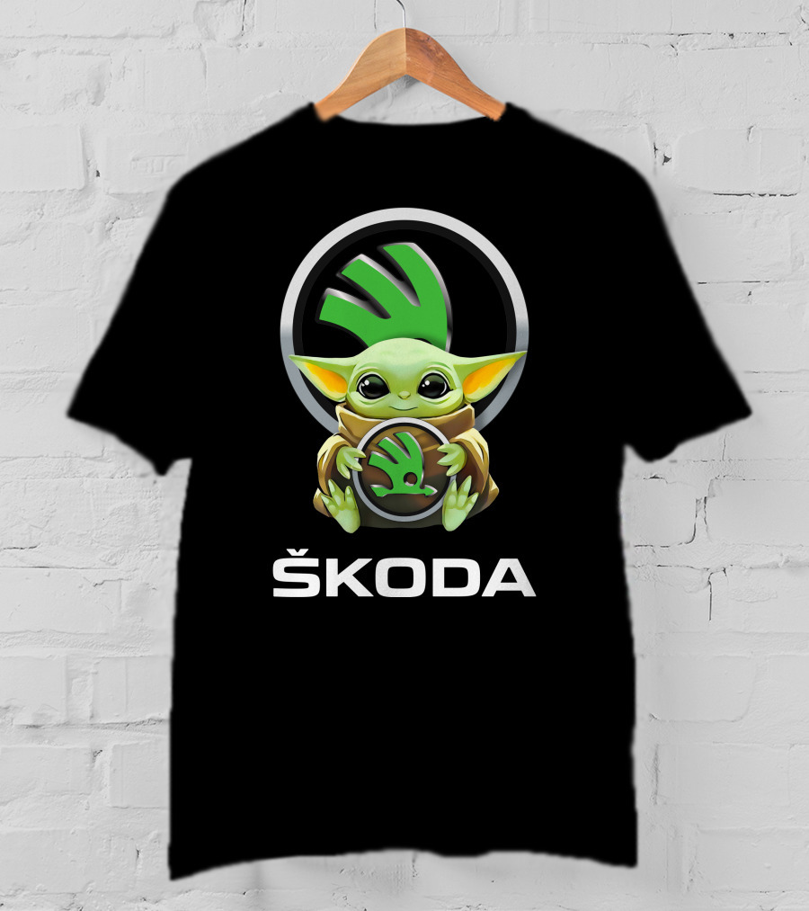 Škoda Logo Grogu Hug T-Shirt