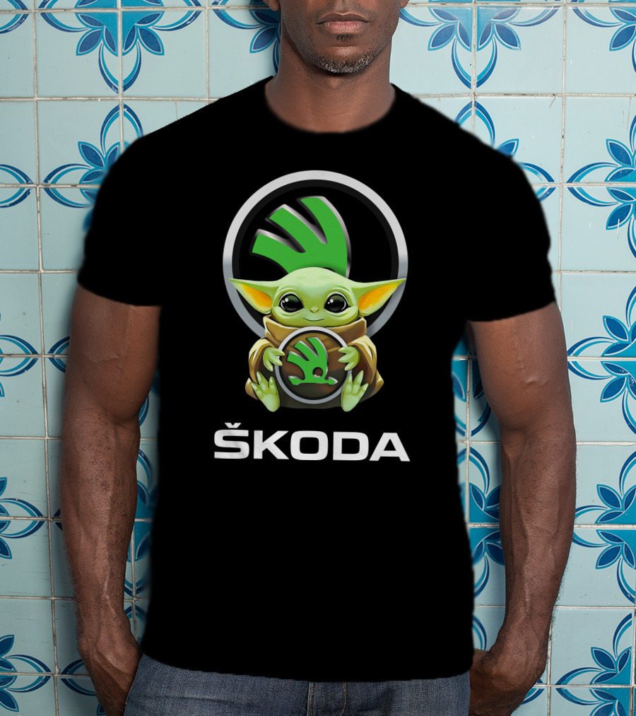 Škoda Logo Grogu Hug T-Shirt