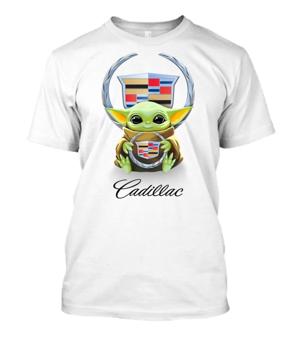 Grogu Embraces Cadillac Crest T-Shirt
