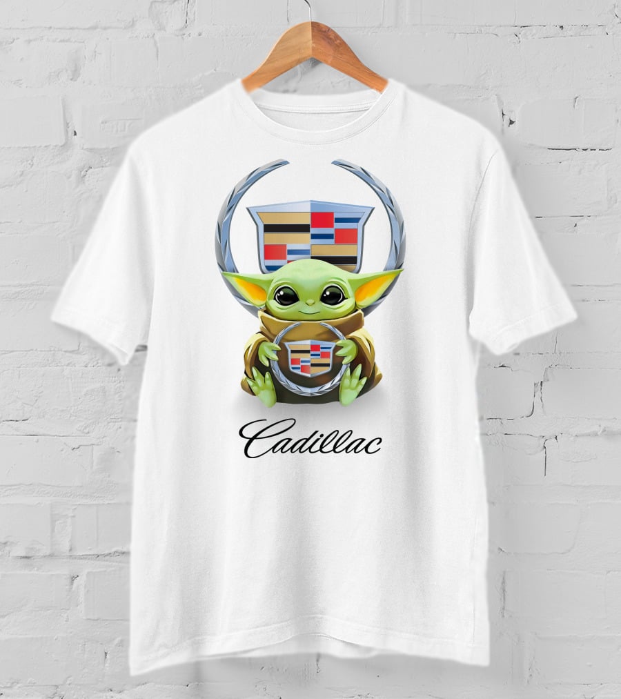 Grogu Embraces Cadillac Crest T-Shirt