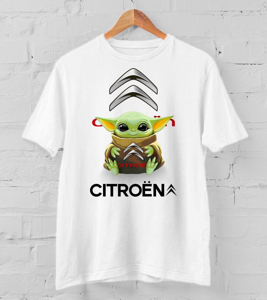Grogu Citroën Hug Theme With Citroën Logo And Grogu In T-Shirt