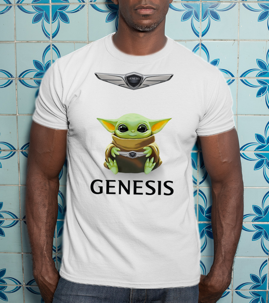 Genesis Logo Grogu Hug T-Shirt