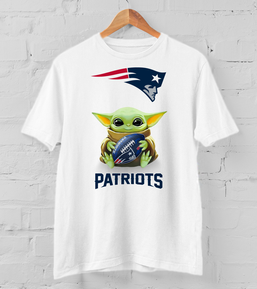 Grogu New England Patriots Football Hug Patriots T-Shirt