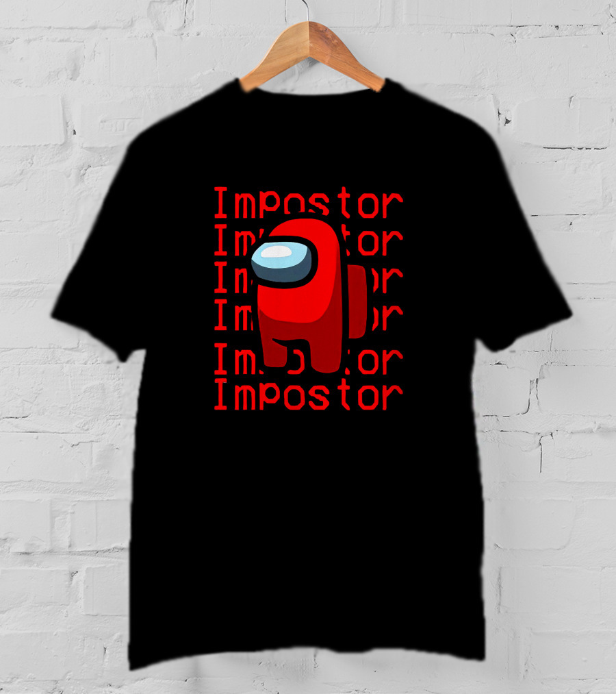 Impostor Among Us Hana123 Red Crewmate T-Shirt