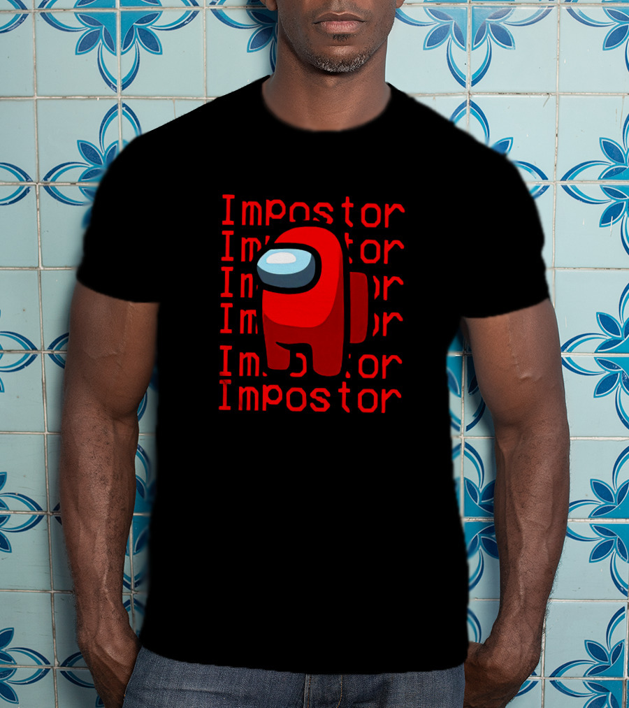 Impostor Among Us Hana123 Red Crewmate T-Shirt