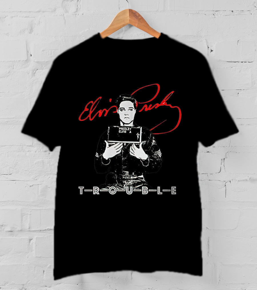 Elvis Presley Mugshot Trouble T-Shirt