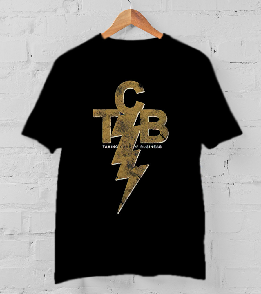 CTB Taking Care Of Business Lightning Bolt T-Shirt