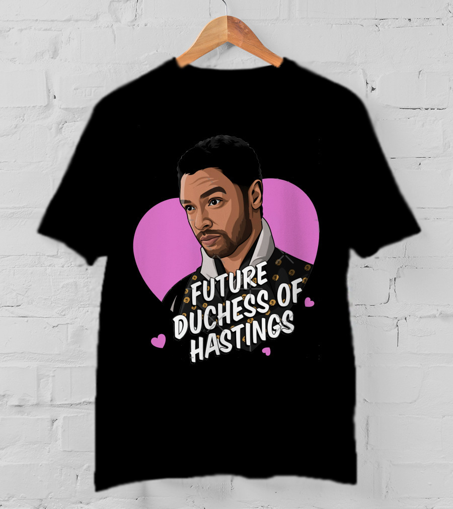 Future Duchess Of Hastings Regency Romance Gentleman Heart Background T-Shirt