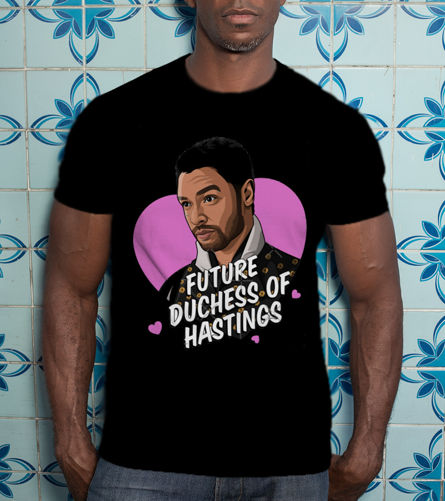 Future Duchess Of Hastings Regency Romance Gentleman Heart Background T-Shirt