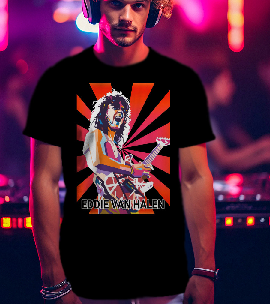 Eddie Van Halen Retro Pop T-Shirt