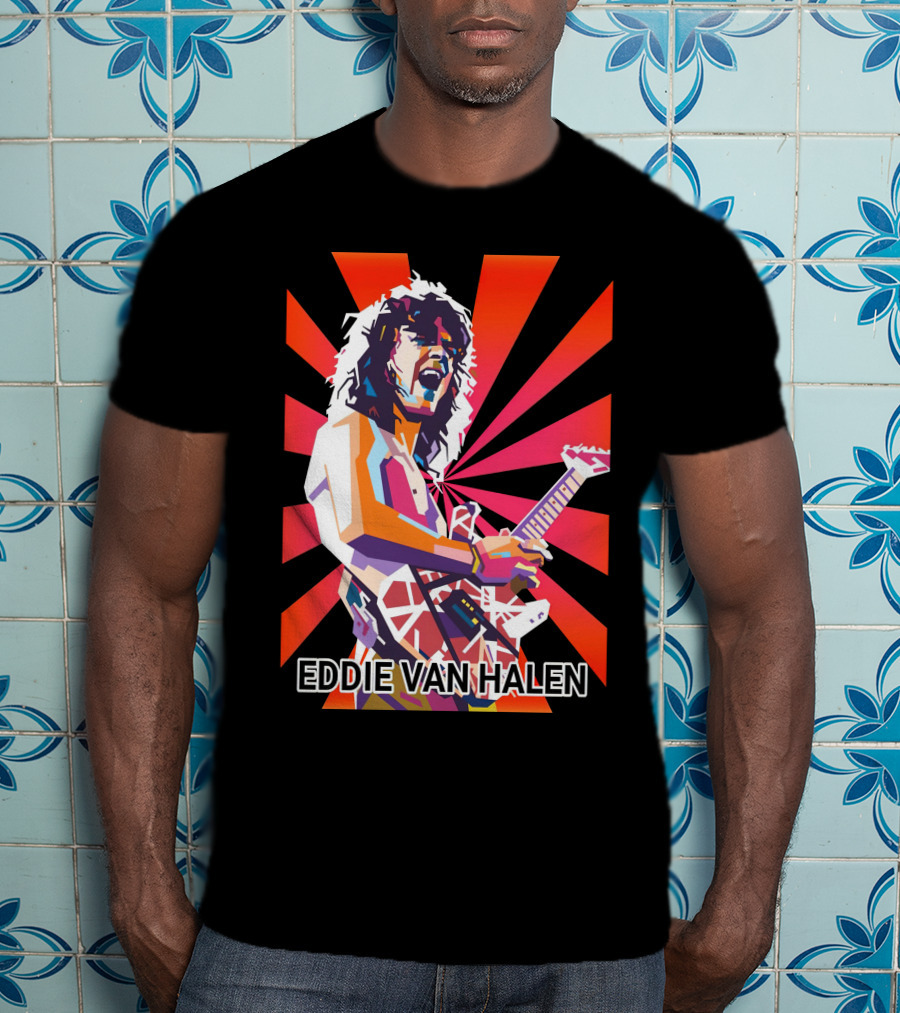 Eddie Van Halen Retro Pop T-Shirt