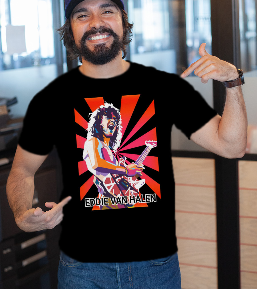 Eddie Van Halen Retro Pop T-Shirt